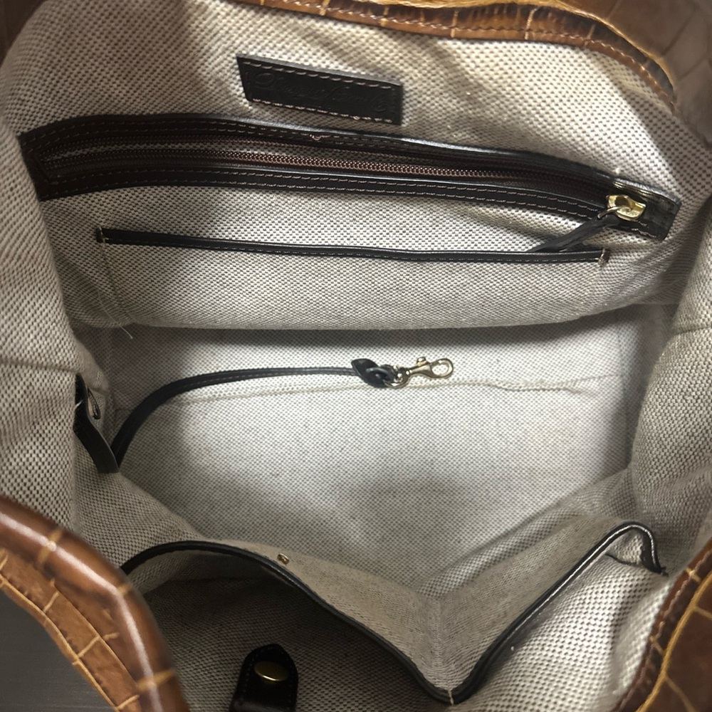 Dooney & Bourke Brown Hobo Bag with Multi-Compartment Design
